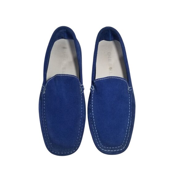 Diesel Blue Suede Loafers - Picture 10 of 13